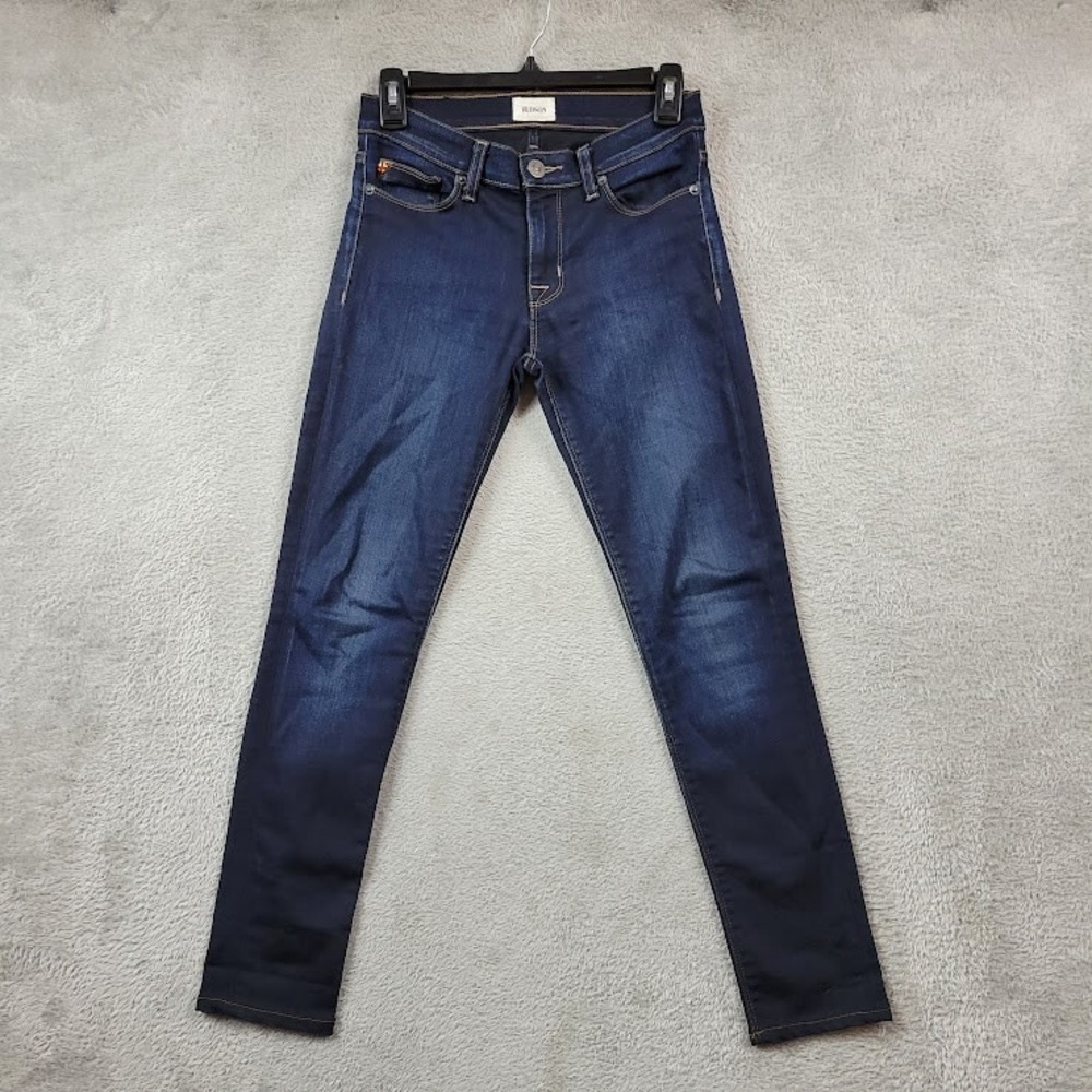 Hudson Jeans Womens 25 Dark Blue Inno Nico Midrise Super Skinny